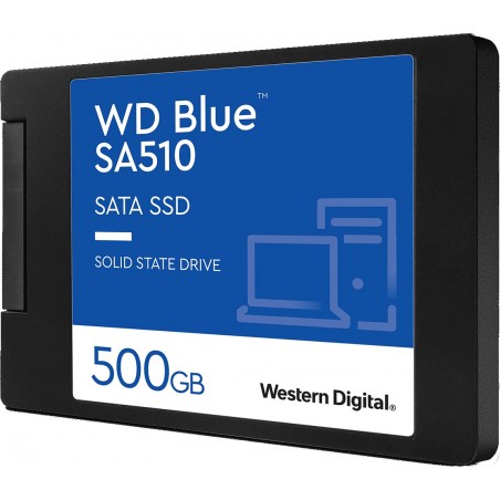 Vendita Western Digital Hard Disk Ssd Western Digital SSD Blue 500GB SA510 Sata3 2.5 7mm WDS500G3B0A WDS500G3B0A