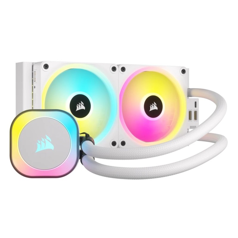 Cooler Corsair iCUE H100i RGB 240mm White Dissipatore Liquido Aio CW-9061005-WW