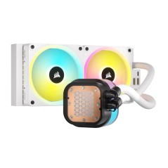 Vendita Corsair Dissipatori Liquido Aio Per Cpu Cooler Corsair iCUE H100i RGB 240mm White Dissipatore Liquido Aio CW-9061005-...