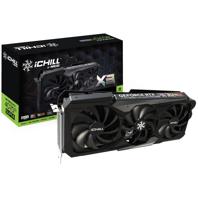 Inno3D GeForce® RTX 4070 Ti 16GB SUPER ICHILL X3