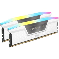 Vendita Corsair Memoria Ram Ddr5 Memoria RAM Ddr5 Corsair 32GB 6000 Vengeance RGB CMH32GX5M2E6000C36W white KIT 2x16GB CMH32G...