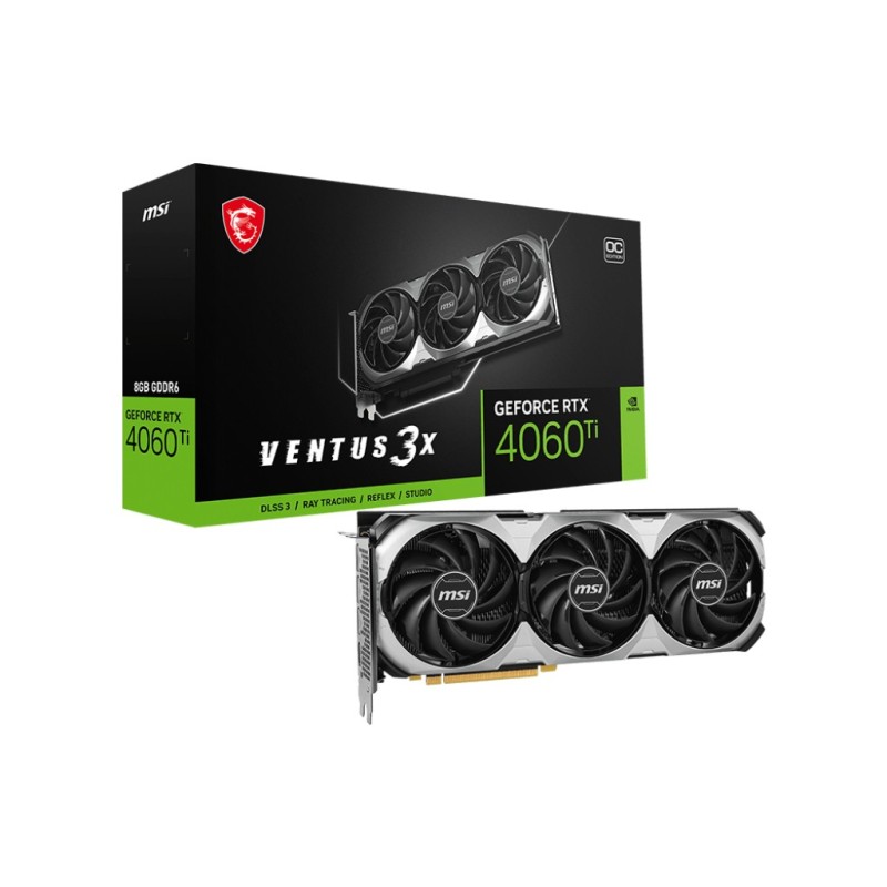 MSI GeForce® RTX 4060 TI 8GB Ventus 3X E OC