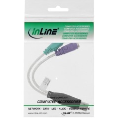 Vendita Inline Cavi Usb Esterni InLine Convertitore USB - PS/2 per collegare tastiera e mouse Mini Din 6pin alla porta USB de...