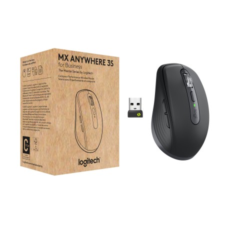 Vendita Logitech Mouse Mouse Logitech MX Anywhere 3S for Business - rechts - Laser - RF Wireless + Bluetooth - 8000 DPI - Gra...