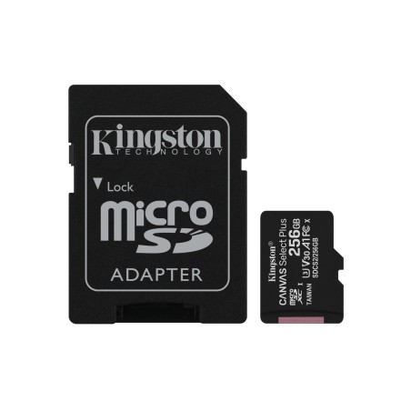 Vendita Kingston Technology Flash Memory Micro SDXC 256GB Kingston Canvas Select Plus + Adapter SDCS2/256GB SDCS2/256GB