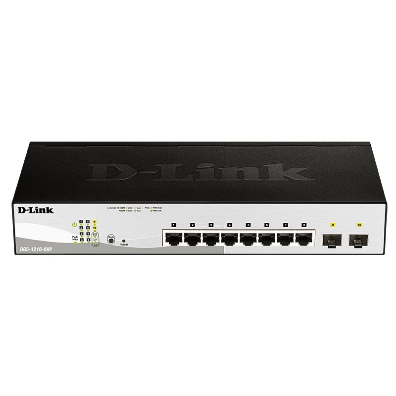 D-Link Switch 8-port 10/100/1000 DGS-1210-08P/E