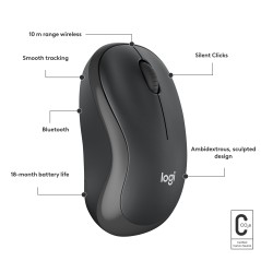 Vendita Logitech Mouse Mouse Logitech M240 Bluetooth (910-007119) 910-007119