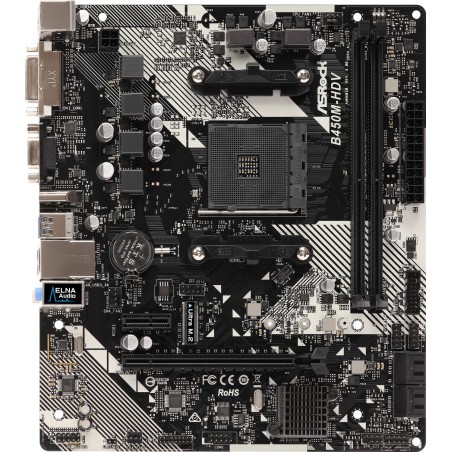 Vendita Asrock Schede Madri Socket Am4 Amd Motherboard Asrock AM4 B450M-HDV R4.0 90-MXB9N0-A0UAYZ