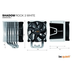 Vendita Be quiet! Dissipatori Per Cpu ad Aria Cooler Be Quiet Shadow Rock 3 White BK005