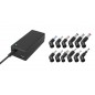 Alimentatore Notebook Universale per Notebook 65W con 12 connettori porta USB